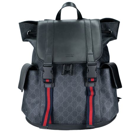 gucci backpack pre owned|gucci gg supreme backpack.